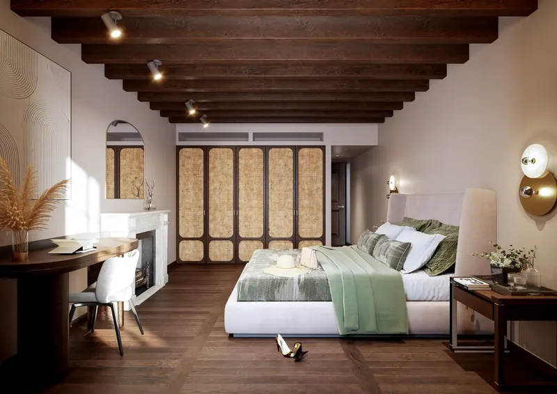 Contemporary style apartment for sale in Palma Casco Antiguo with private terrace and wooden beams — photo 7