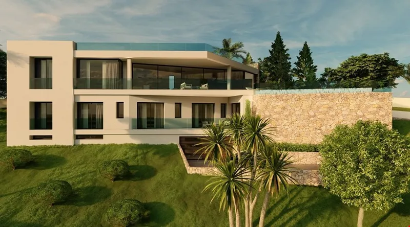 Contemporary five-bedroom coastal villa with panoramic ocean vistas in Portals Nous — photo 1