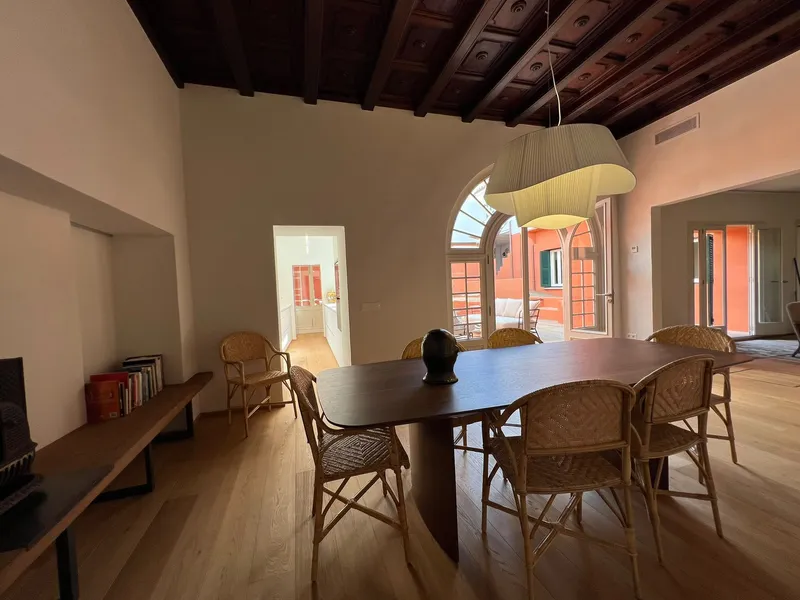 Townhouse in Felanitx - View into patio with pool — photo 6