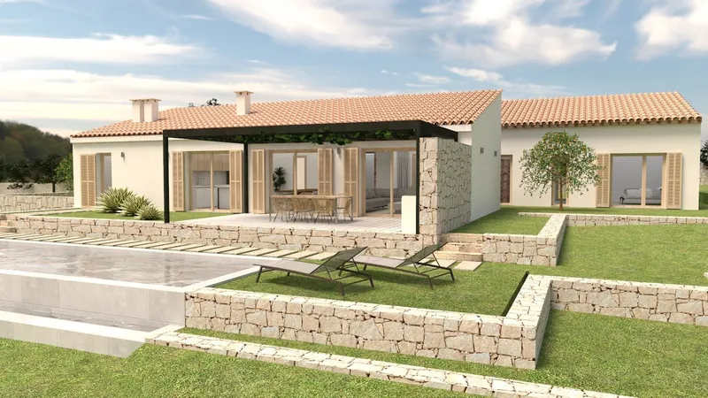 Finca with approved project and clear views in a quiet area of Sant Llorenç — photo 1