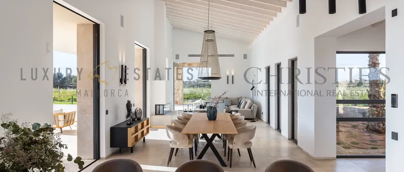 Modern new build natural stone finca near Santanyi in the southeast of Mallorca — photo 4