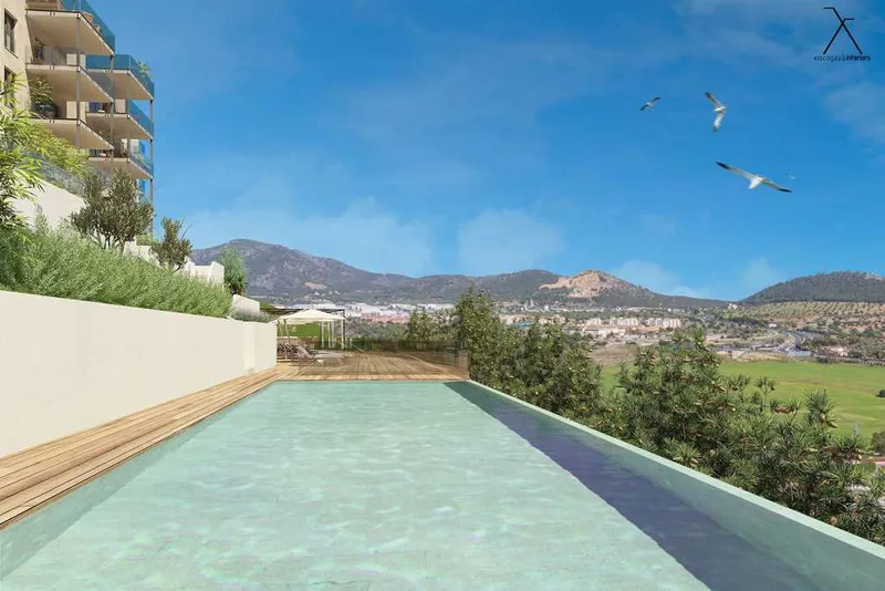Brand new apartment in Santa Ponça with 4 bedrooms, 3 bathrooms, balcony, parking, pool, gardens — photo 1