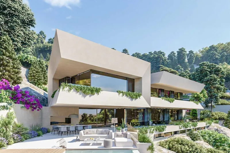 Spacious building plot with panoramic views and project for exclusive villa in Son Vida — photo 4