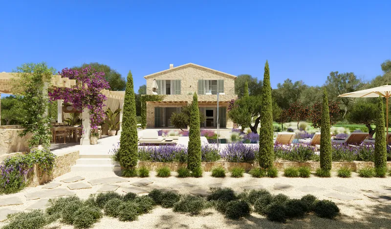 Plot with a fantastic new construction project in a magnificent private location, in Son Mesquida, Felanitx — photo 3