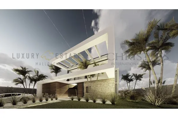 Modern new villa in Cala Vinyas with partial sea views — photo 2