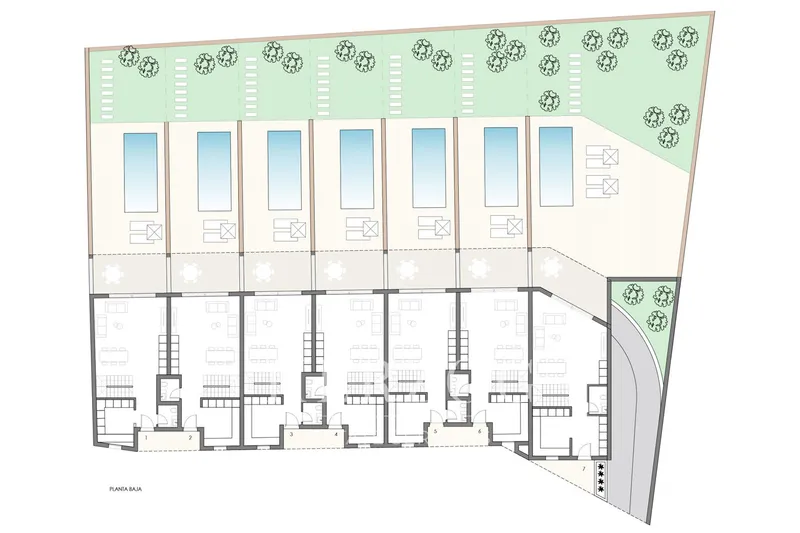 Four urban building plots for sale in central Moscari — photo 6