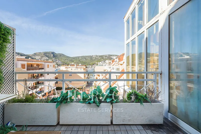 Duplex penthouse with two living levels, terraces and separate studio — photo 12