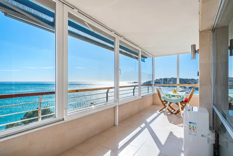 Gated complex apartment for sale in Sant Agusti with covered terrace and sea views — photo 1