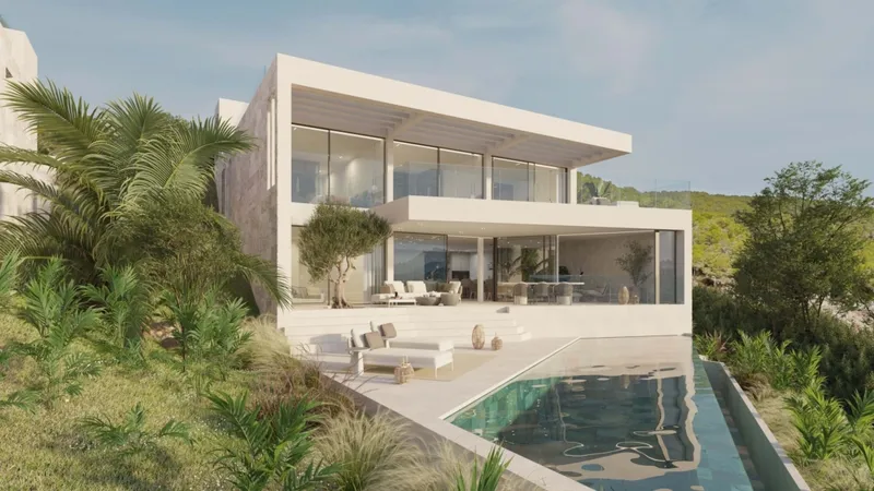 Stylish villa with sea views in Camp de Mar — photo 3