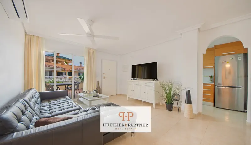 This apartment in Cales de Mallorca stands out as a penthouse close to the beach with a private rooftop terrace and communal pool, ideal for — photo 7