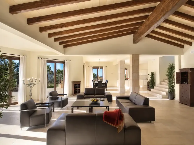 Exclusive natural stone property with guest house, pool and spectacular panoramic views near Alaró — photo 12