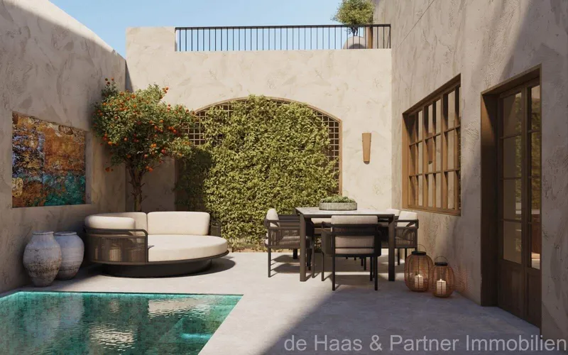 Renovated 325m² townhouse with 7 rooms and pool for sale — photo 1