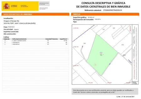 Rural land - Sant Joan (Afueras), plot surface 18829 m2 — photo 2