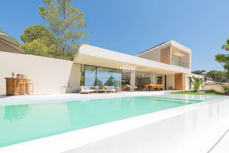 New designer villa for sale in Sa Coma, Bunyola, Northwest Mallorca — photo 1