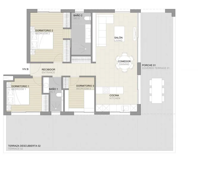 Ref. 2052; New build: ground floor with garden for sale in Palma El Terreno — photo 9