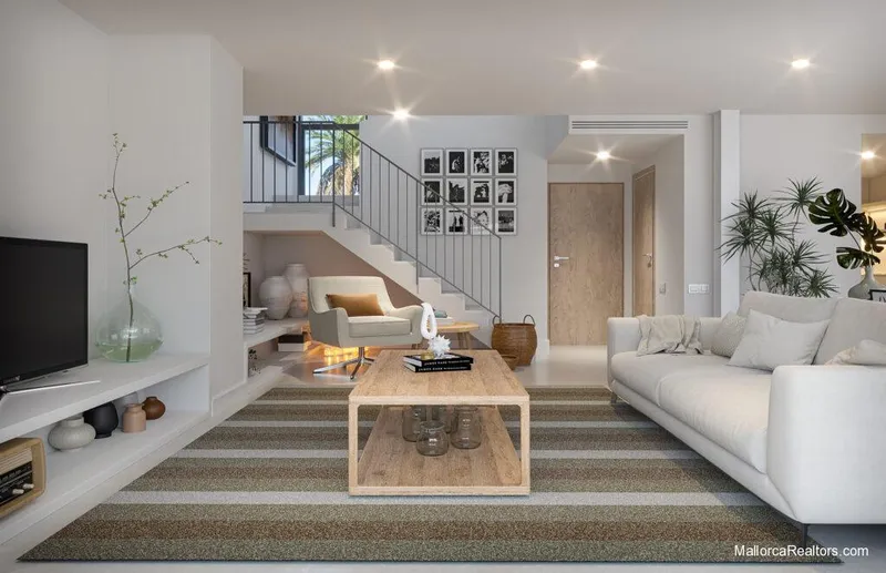 Newly constructed Mallorcan townhouses with 3 bedrooms, garage and communal gardens with swimming pool in Esporles — photo 9