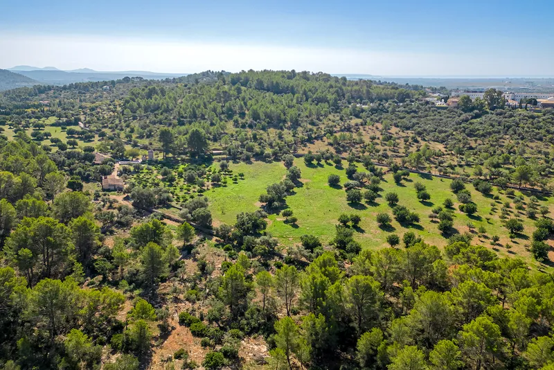 Plot in Bunyola - drone shot with view of the property — photo 1