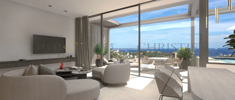 Contemporary new build villa in Genova with panoramic views over the bay of Palma — photo 1