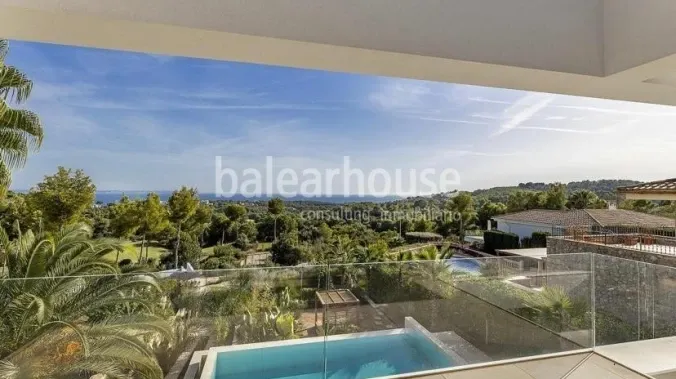 Spectacular contemporary design villa with high qualities and beautiful sea views in Bendinat — photo 2