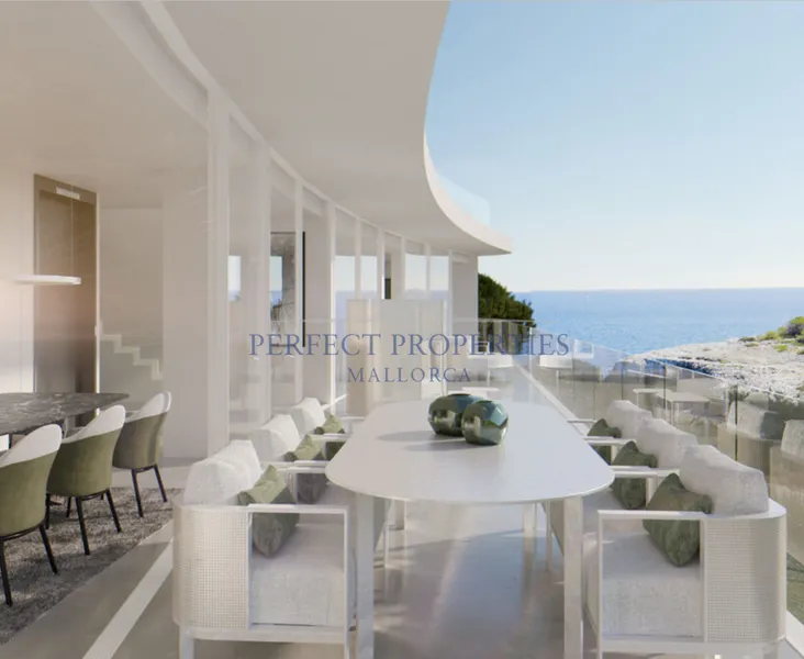 Spectacular architect villa in futuristic style in 1st sea line directly at Cala Murta — photo 10
