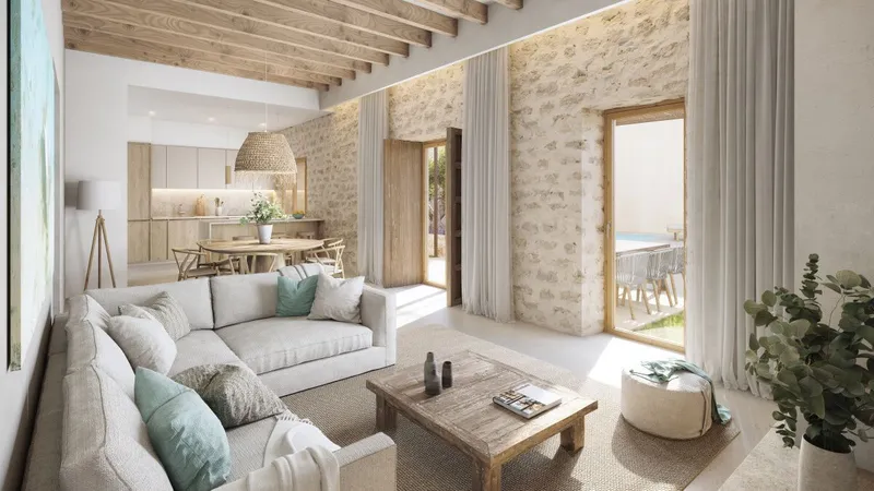 Townhouse with renovation project in Es Llombards — photo 2