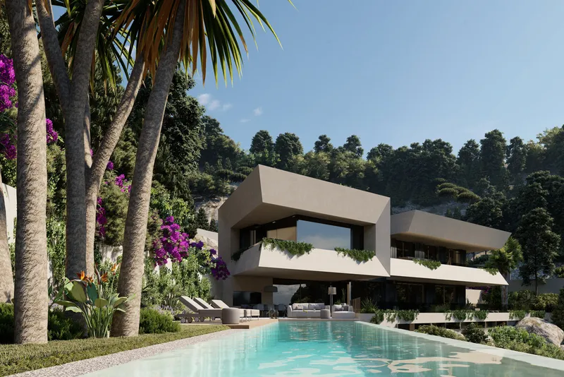 Plot in Son Vida - Preliminary project for a modern villa — photo 1