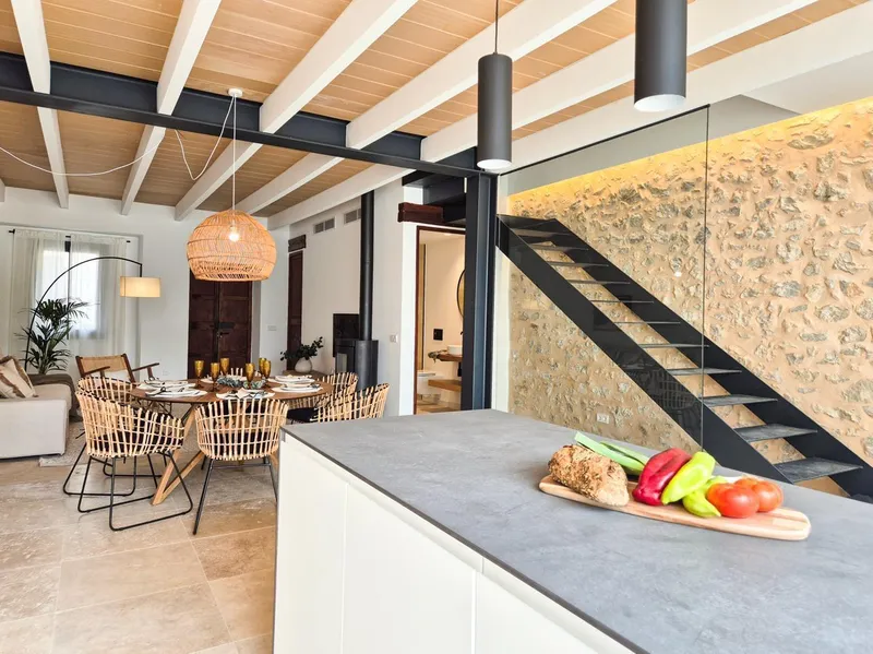 Modern village house with pool in Maria de la Salut — photo 2
