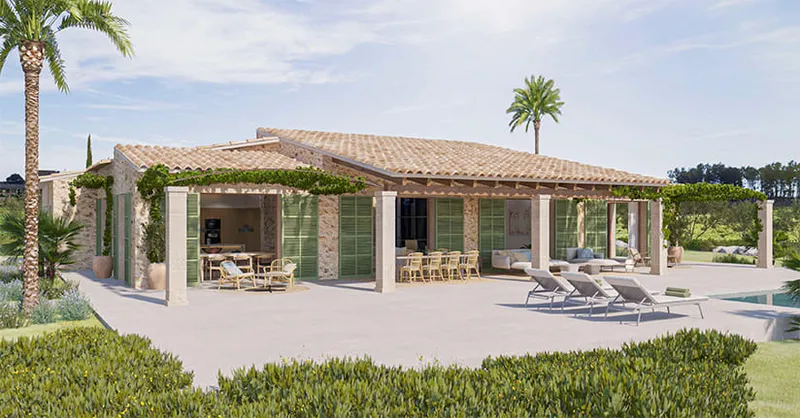 Luxury finca with new villa and vineyards in Sencelles Mas — photo 3