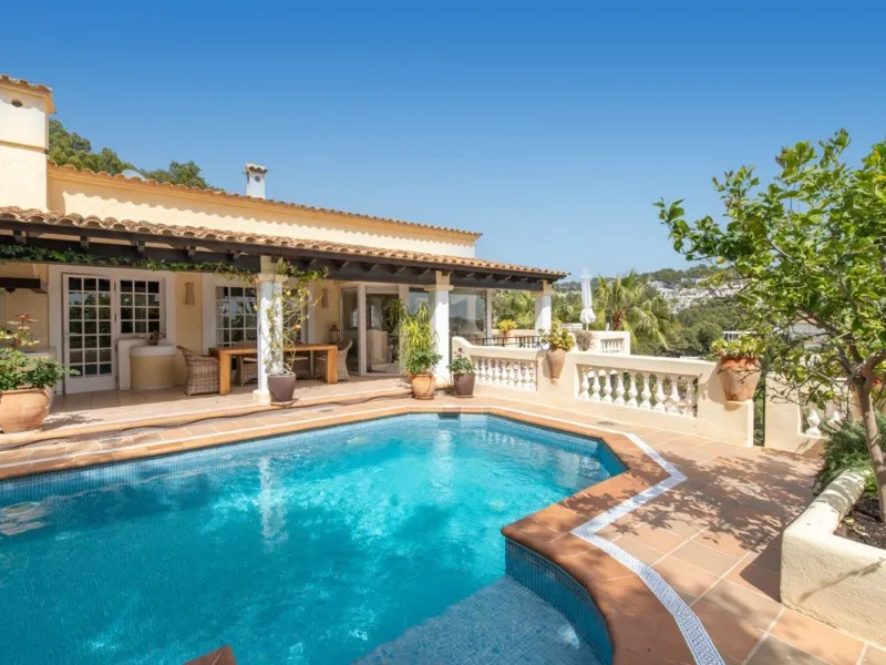 Mediterranean villa for sale in Costa de la Calma with partial sea views — photo 1