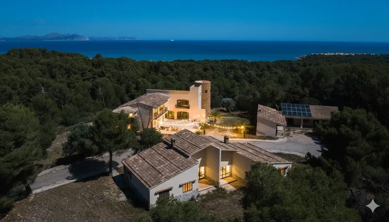 Detached seafront property in Arta with 600,000 sqm — photo 1