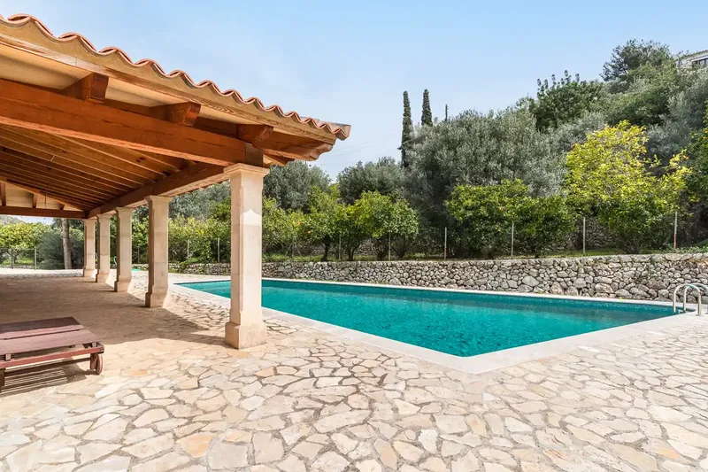 This impressive new-build stone finca in Estellencs with panoramic sea and Tramuntana mountain views — photo 6
