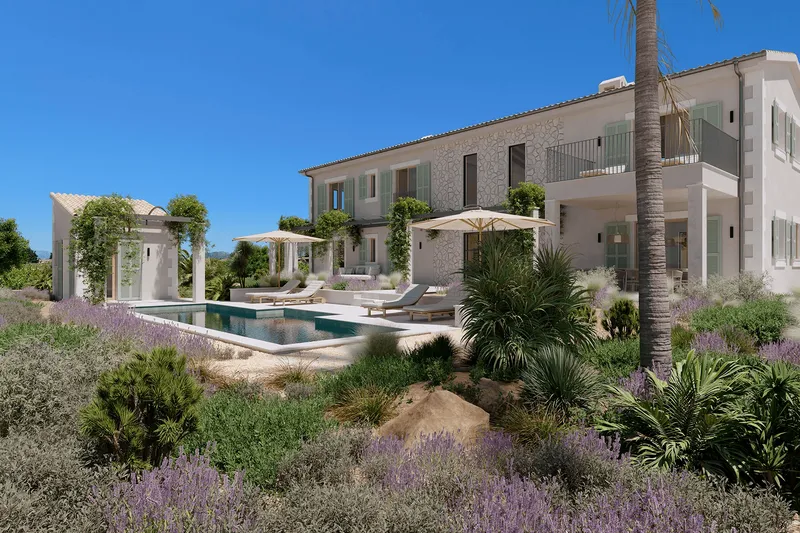 Mediterranean country house with pool in Binissalem — photo 1