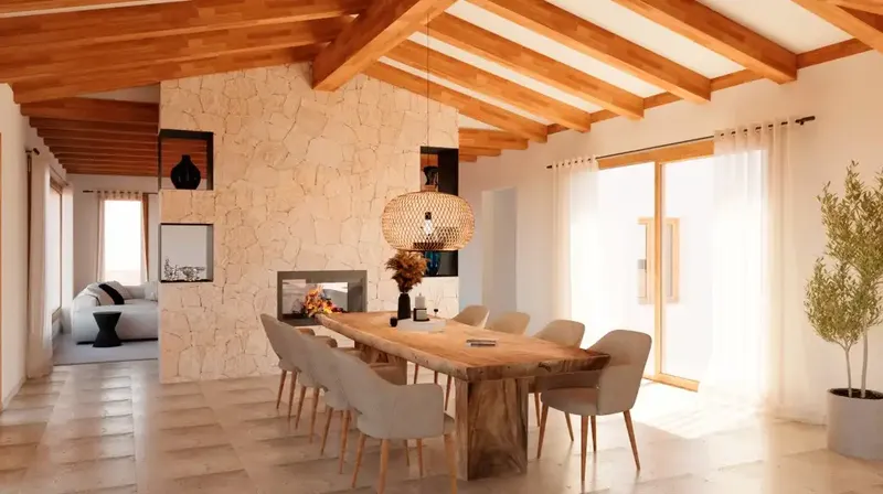 Unique Opportunity! Rustic New Build Finca with pool and independent apartment for sale between Santa Maria and Santa Eugenia. Discover — photo 4