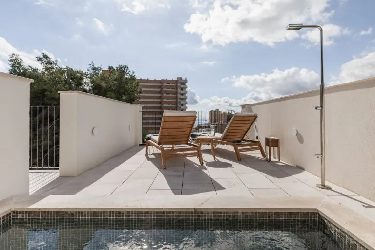 Penthouse in Cala Mayor - rooftop terrace with private pool — photo 2