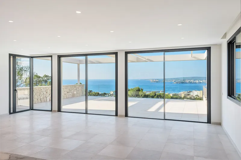 Villa in Portals Nous - view of the house with garden and pool — photo 2