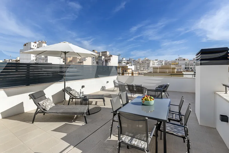 Top furnished penthouse with private roof terrace — photo 1