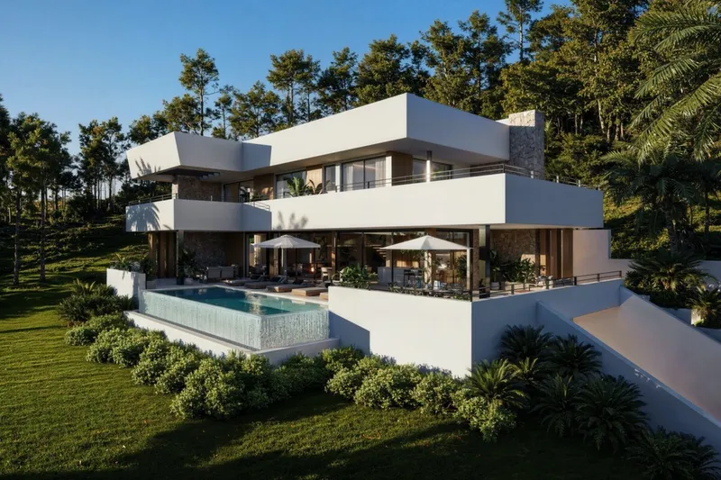 Contemporary four-bedroom villa with panoramic vistas in Sa Font Seca — photo 1