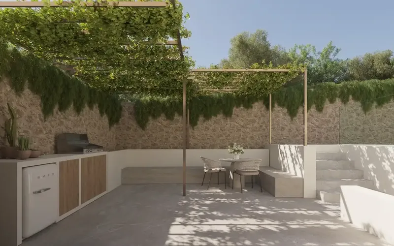 We present this wonderful newly renovated village house in Caimari with a tourist license for 6 people. This impressive home — photo 2