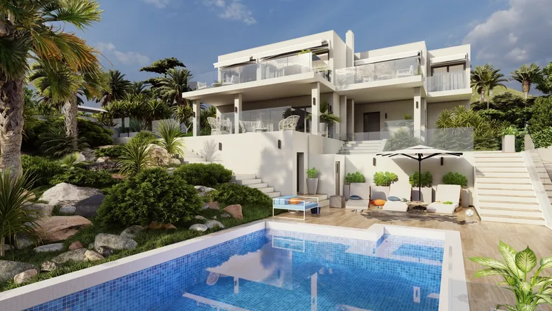 Under construction! Luxury villa in Santa Ponsa with fantastic views of the bay — photo 1