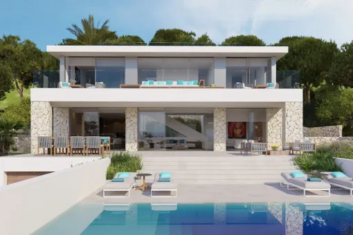 Costa den Blanes, designer chalet under construction with spectacular sea views in Costa d'en Blanes — photo 1
