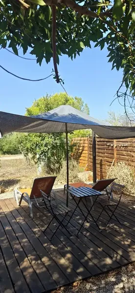 Studio for rent in Pina, 22 km from Palma, with full kitchen, full bathroom, room with large bed, terrace with garden and parking area — photo 6
