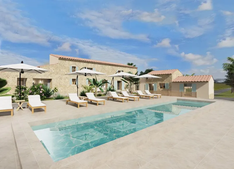 Project of a modern and luxurious country house of new construction on the outskirts of [...] — photo 1