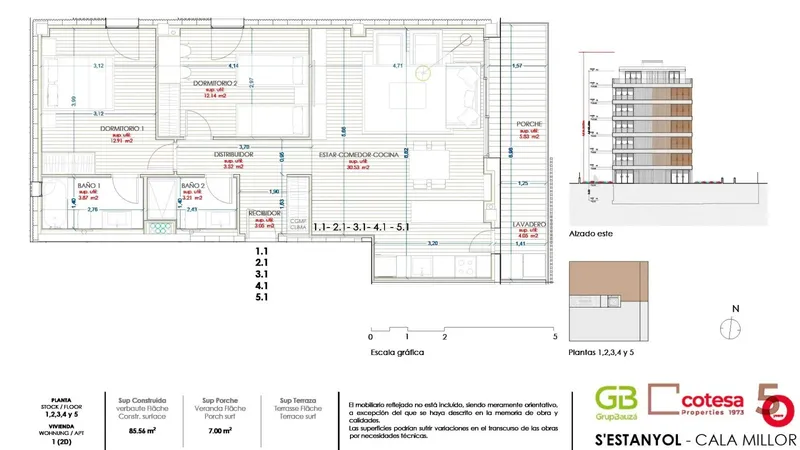 High up in Cala Millor – Design meets comfort on the 4th floor of the S’Estanyol project — photo 2