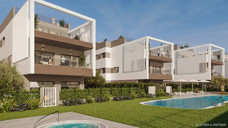 Design apartment on the ground floor in a design block in the south of Mallorca, in the beautiful area — photo 4