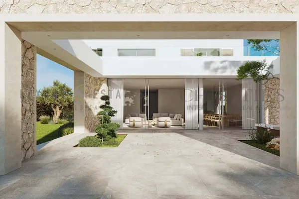 Modern newly built villa in Sol de Mallorca with large terraces and partial sea views — photo 4