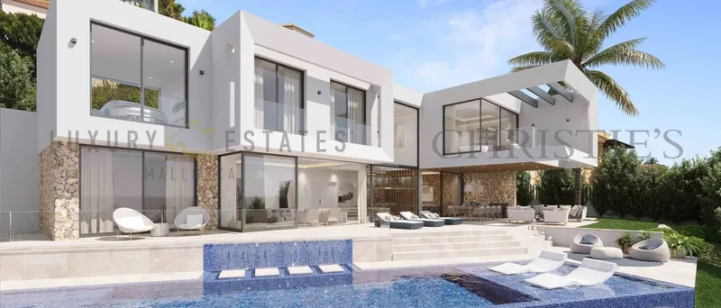 New build villa in Nova Santa Ponsa with sea views — photo 1