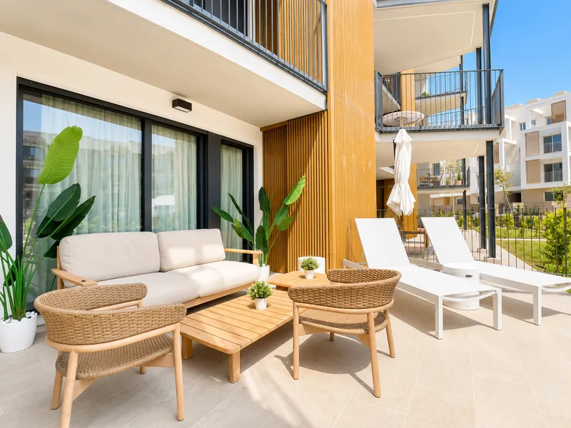 New modern apartment with garden near the beach in Palmanova — photo 6