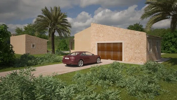 Modern finca for rent with pool and views of the church of Porreres — photo 9