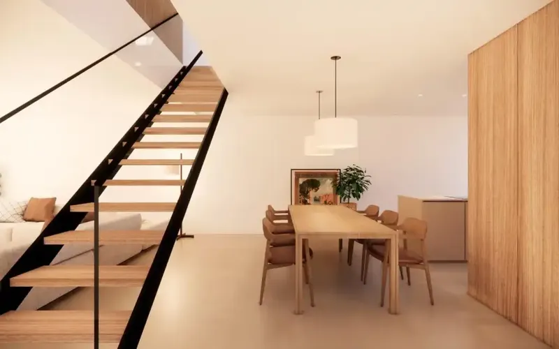 This impressive semi-detached villa combines modern design and functionality, located just 200 meters from Son Bauló beach and near — photo 3