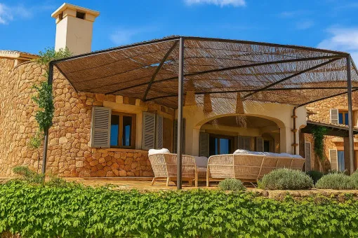 Santa Margalida: Stylish sea-view finca with pool, guest house and privacy in St. Margalida — photo 4